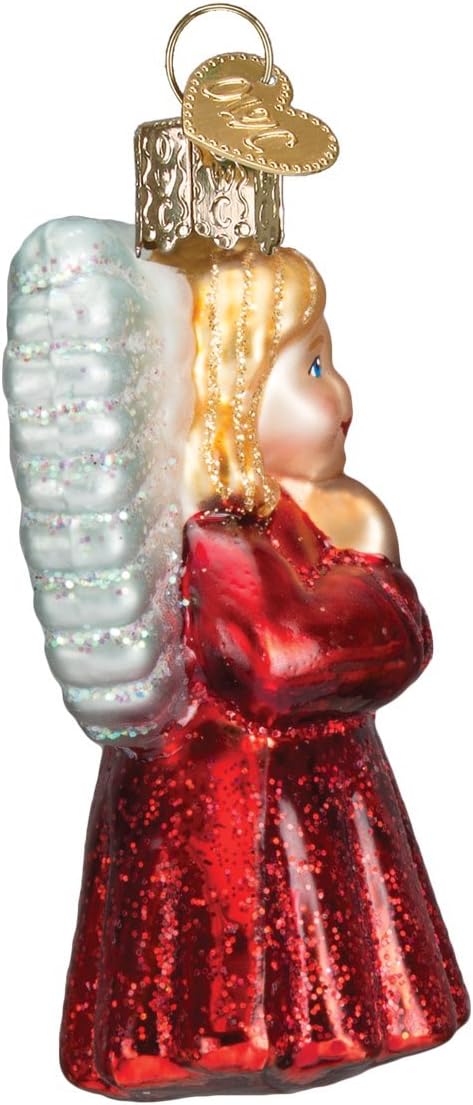 Baby Angel Glass Blown Ornament - Old World Christmas Tree Decor