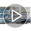 Madison Park Coastal Quilt Set 6PC King/Cal King Blue/White Reversible Coverlet
