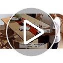 Encasa XO 13x98 Red Striped Yarn Dyed Ribbed Cotton Table Runner