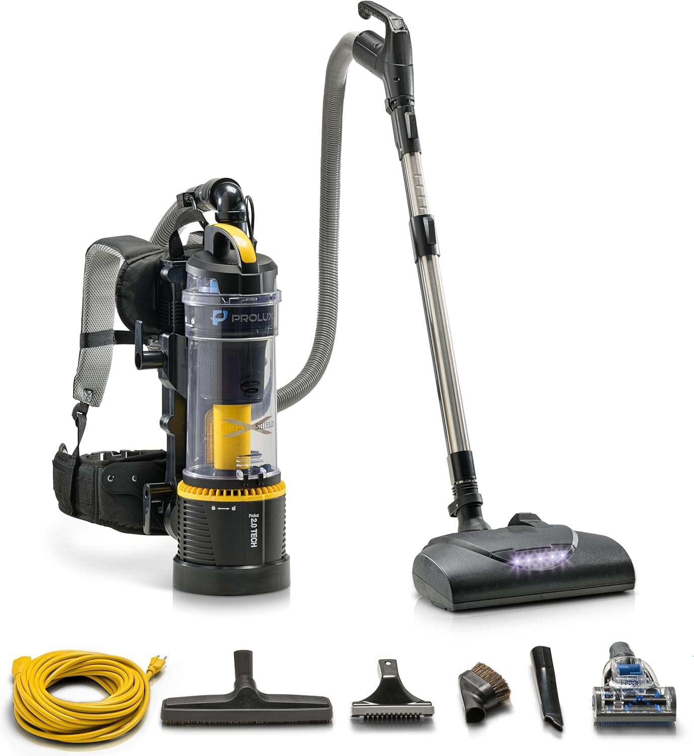 Prolux 2.0 Commercial Bagless Backpack Vacuum - HEPA Filtration & Power Nozzle Included