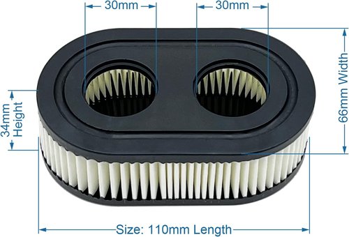 593260 Air Filter & Spark Plug - Compatible with Troy-Bilt Lawn Mowers TB110, TB115, TB200
