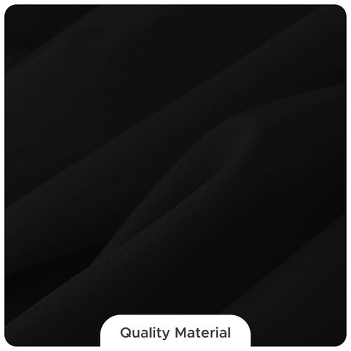 Fitable 8 Pack Rectangle Tablecloths: Stain Resistant Wrinkle Free Circle Table Clothes, Washable Reusable Polyester Table Covers for Wedding Party Birthday Banquet Reception(Black, 60x102 Inch)