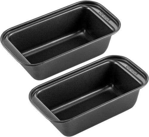 CHEFMADE Nonstick Bread Loaf Pan Set - Perfect for Meatloaf | Small 3.1" x 5.8" Size, Set of 2