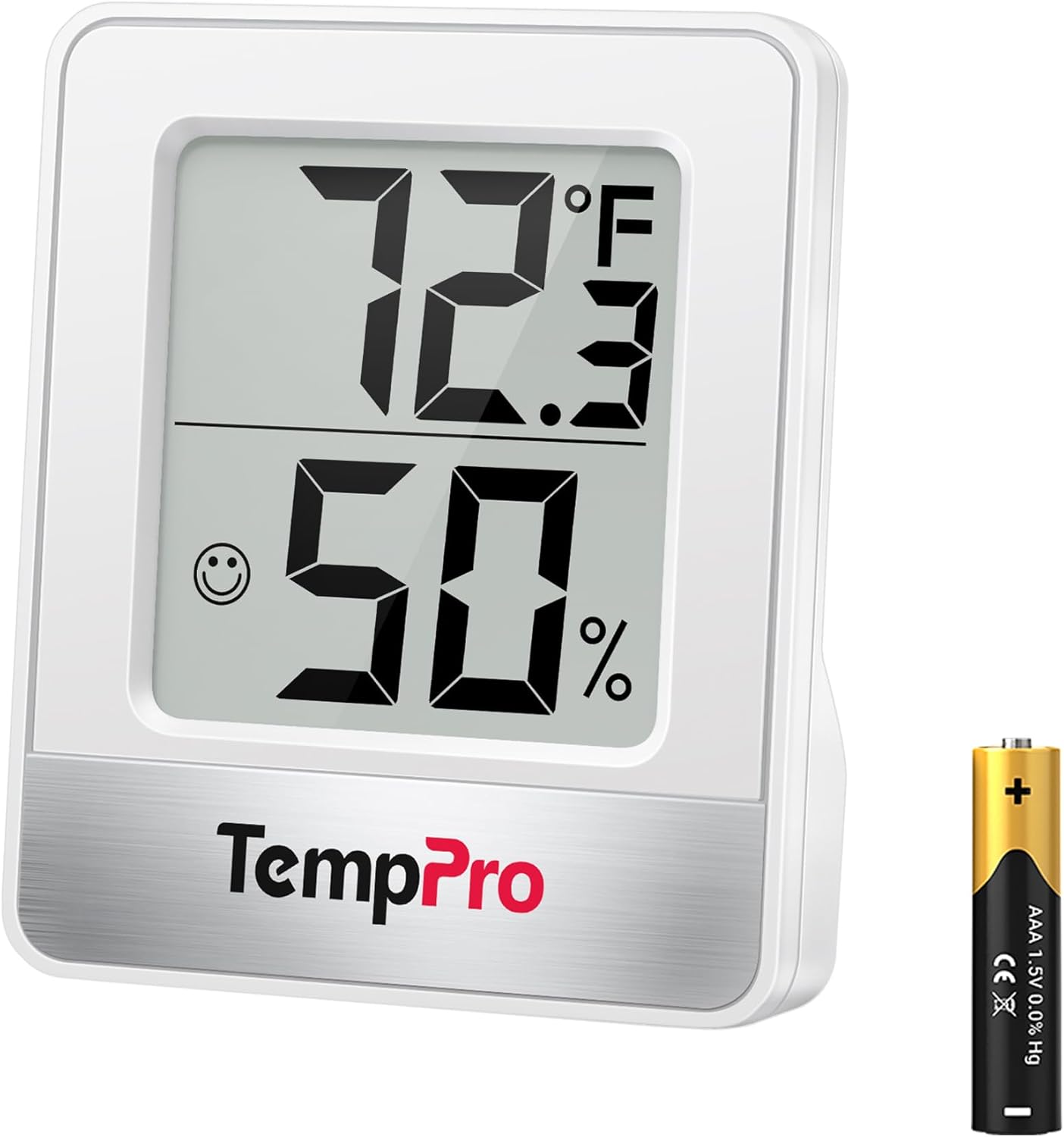 TempPro TP49 Digital Hygrometer - Indoor Thermometer & Humidity Monitor | Compact Design for Home Use