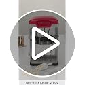 West Bend Theater Popcorn Machine 4 Qt. Red Nonstick Kettle for Movie Night