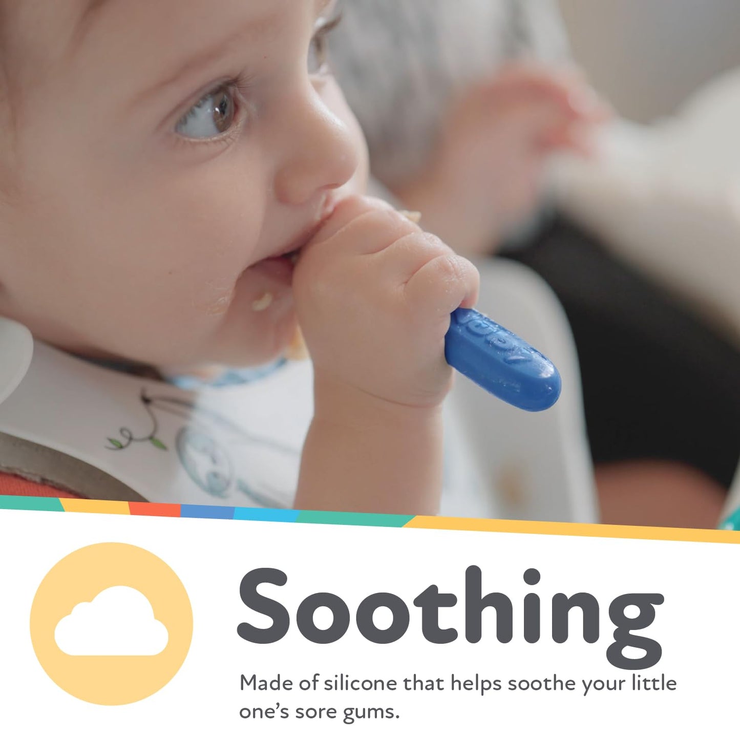 Nuby Baby's First Spoons Set - 3-Pack Feeding Utensils for Babies 6+ Months | Safe & Easy to Use