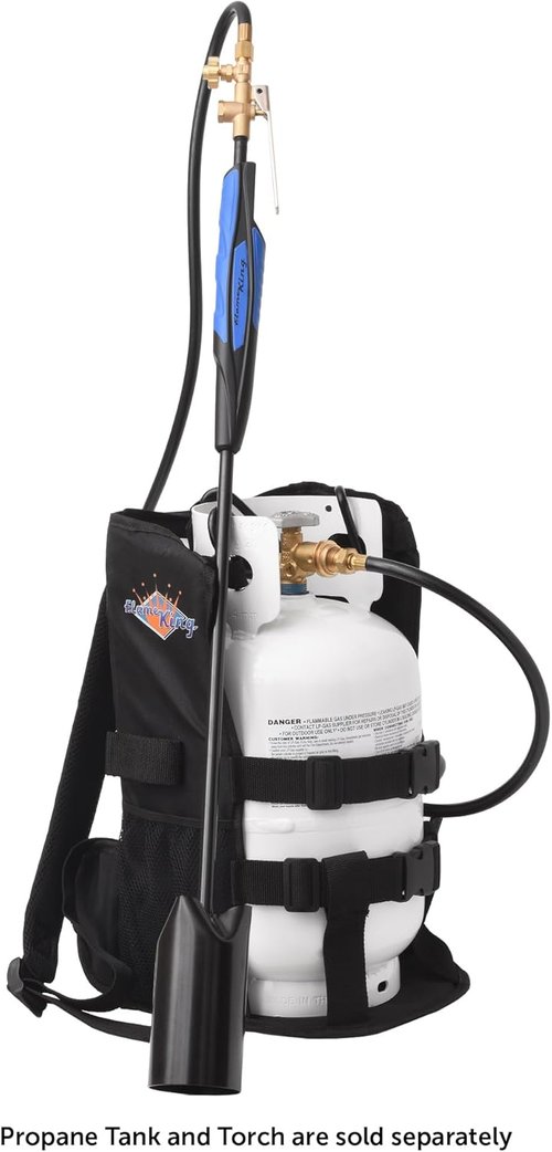 Flame King Propane Tank Backpack Carrier - Ideal for 5LB & 10LB Cylinders | Perfect for Weed Burning