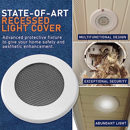 10 Pack Turner White Recessed Light Cover Kit for Indoor & Outdoor Ceiling