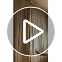 Joydeco Linen Curtains Set - Ivory on Linen, 52W x 96L, 2 Panels, Light Filtering