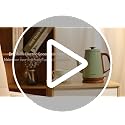 DmofwHi Green 1.0L Stainless Steel Electric Gooseneck Kettle for Pour Over Coffee & Tea