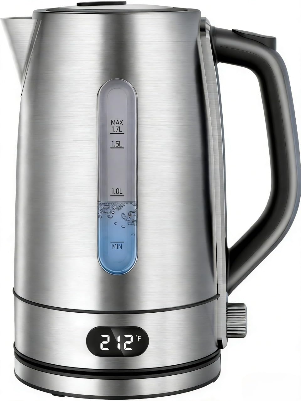 Kismile 1.7L 1500W Electric Kettle with 7-Precision Temperature Control, 2h Keep Warm, Auto Shut-Off, Water Level Window, Water Boiler for Coffee & Tea