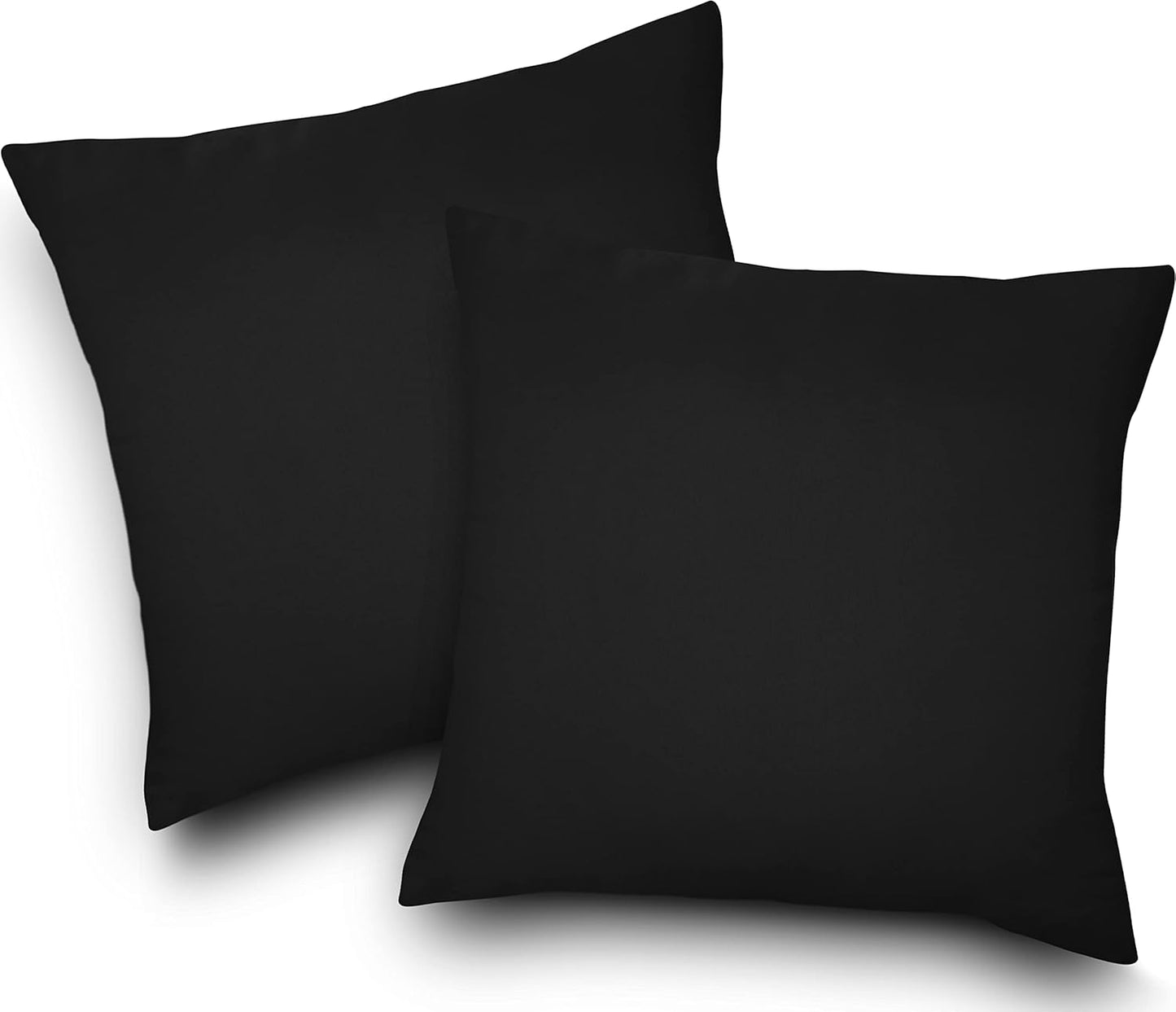 Utopia Bedding 24x24 Pillow Inserts - Set of 2 Black Decorative Cushions for Sofa & Bed - Soft & Fluffy