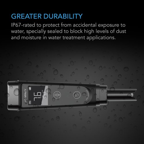 AC Infinity pH Meter PRO Kit, High Precision Digital pH Pen with ±0.01 pH Accuracy and Interchangeable Probe, Nutrient Test pH Meter for Water Hydroponics Plants, Gardening, Aquariums, Swimming Pools