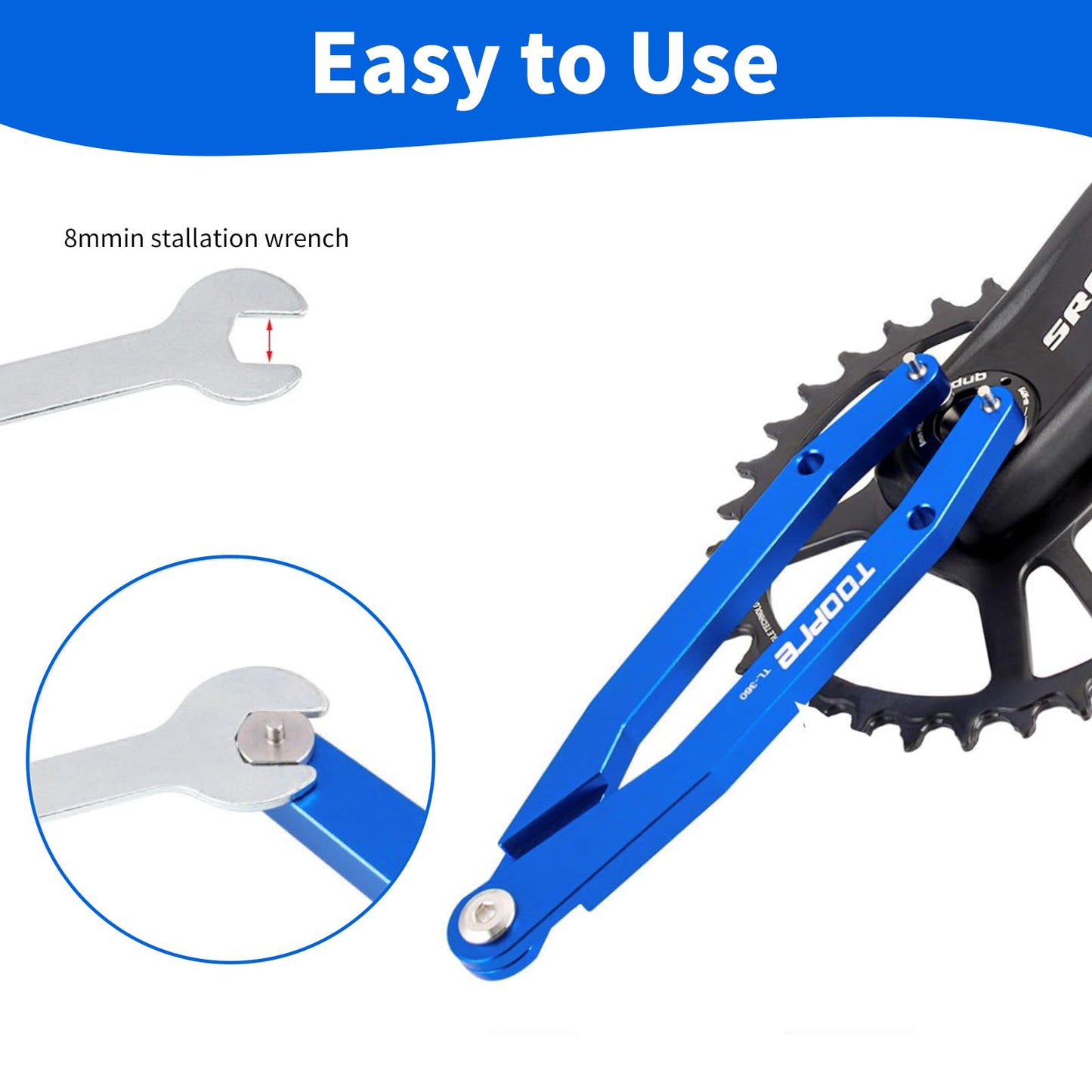 Slynxr Pin Spanner for Bike Crank Arm Caps - Universal Pin Spanner Wrench, Fits Shimano, Campagnolo, FSA Mountain & Road Bikes