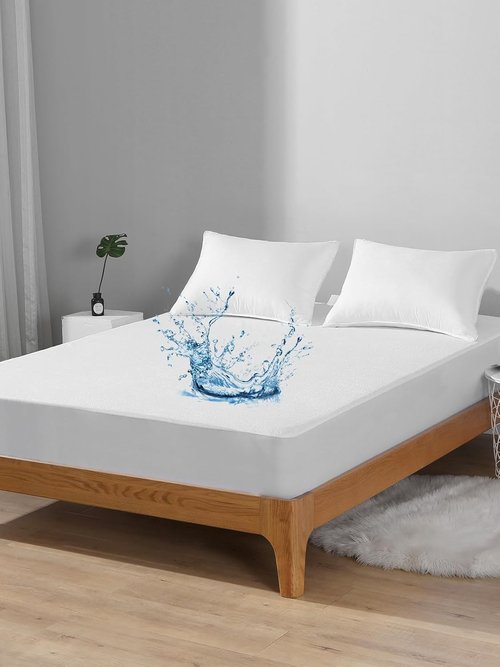Bedecor Twin Waterproof Mattress Protector - Noiseless Cotton Terry Cover for Kids | Breathable Fitted Design, Fits 9-18 Inch Depth