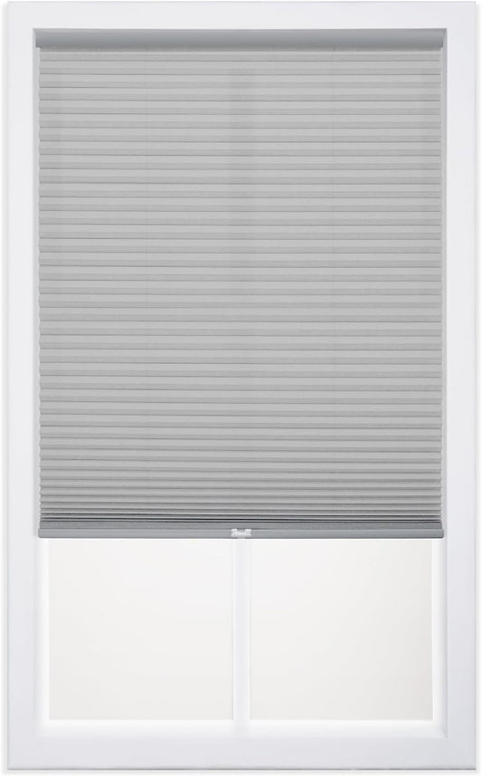 DEZ FURNISHINGS Cordless 1" Light Filtering Cellular Shade, 31"W x 72"H, Gray Cloud