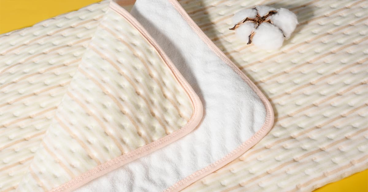 Skiennix Washable Bed Pads for Incontinence - Large 40"x55" Waterproof Underpad for Adults & Pets - Beige
