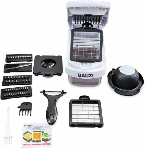 12-in-1 ABS Vegetable Chopper by [Brand Name] - Multifunctional Onion Cutter & Food Slicer | BPA-Free Kitchen Gadget