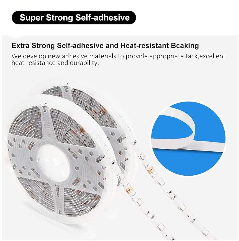 DAYBETTER Waterproof LED Strip Lights 32.8ft Color Changing Kit with Remote & Power Supply
