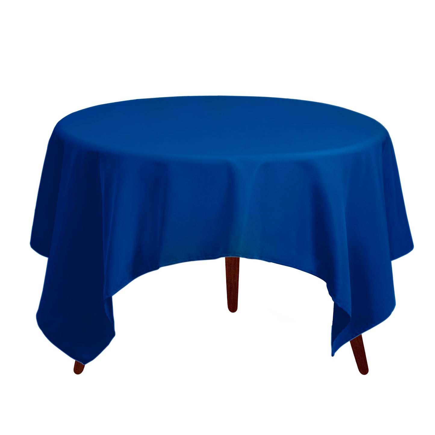 Gee Di Moda Square Tablecloth - 70 x 70 Inch Royal Blue Table Cloth for Medium Square or Round Tables - Heavy Duty Washable Fabric - for Buffet Table, Holiday Party, Dinner, Wedding & Baby Shower
