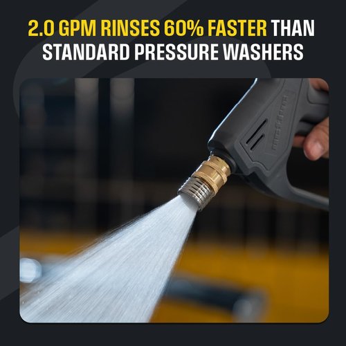 Active 2.0 Electric Pressure Washer - 1800 PSI High Pressure for Home Car Wash & Detailing | 2.0 GPM