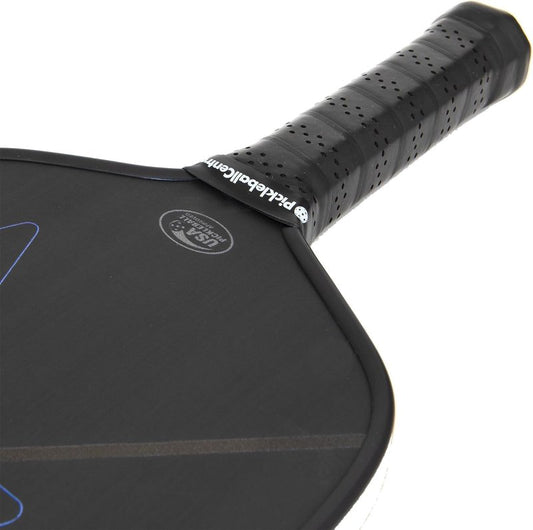 VERSIX RAW Carbon Fiber Pickleball Paddle, Extended 5.75" Handle, Carbon Fiber, 7.9oz (Midweight), 15mm Core…