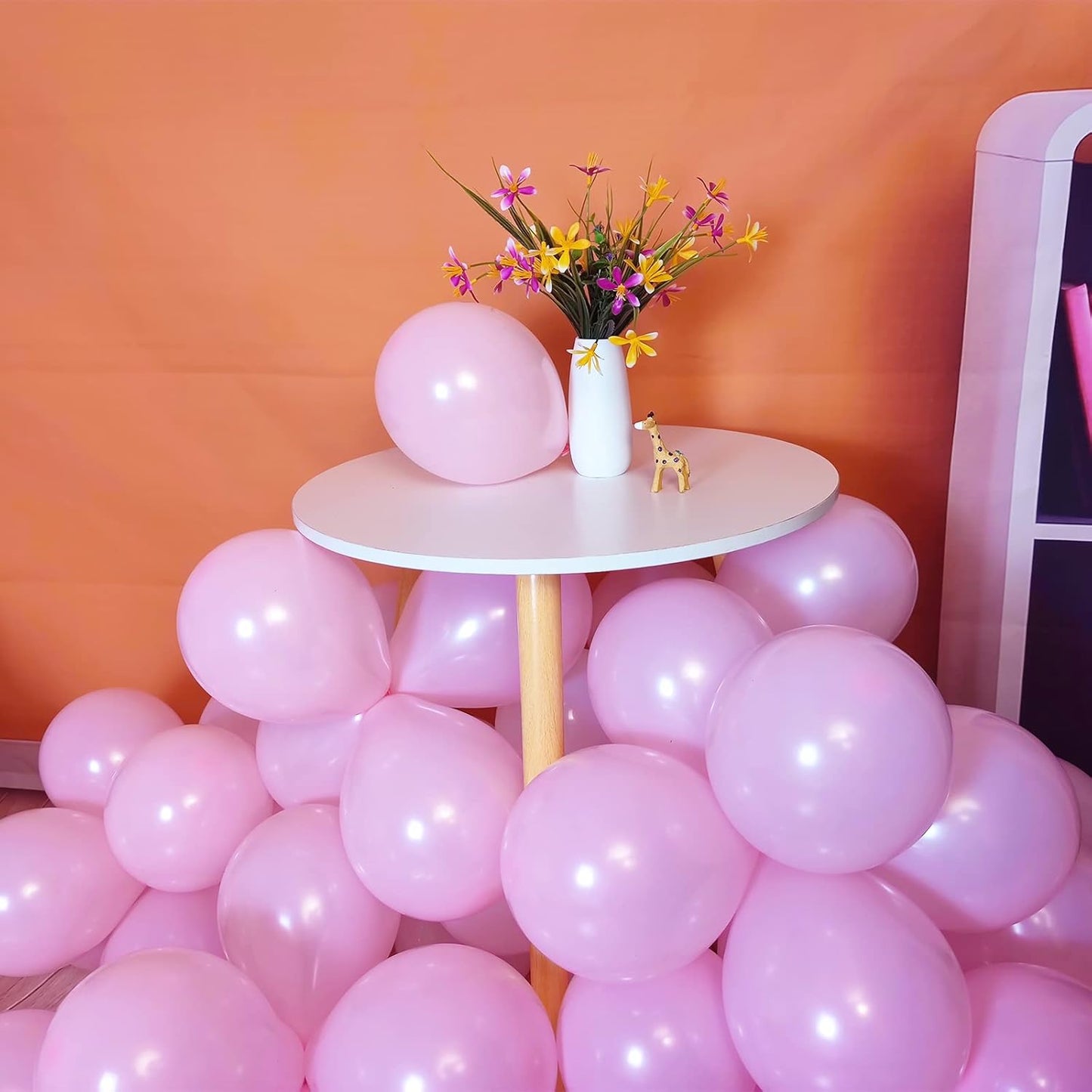 Pink Balloons - 110 Pcs Small 5-Inch Latex Balloons | Mini Thick Party Decorations for Birthdays & Showers