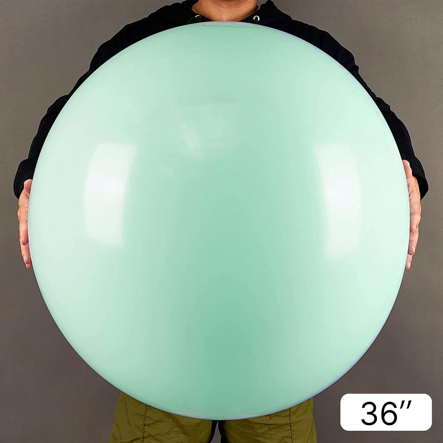PartyWoo Mint Green Large Balloons 4 pcs 36 Inch Pastel Green Light Green Giant Big Jumbo Balloons for Birthday Baby Shower Wedding Anniversary Graduation Party Decorations, Green-Q06