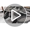 Rugshop 5'3" x 7'3" Gray Overlapping Circles Modern Geometric Area Rug