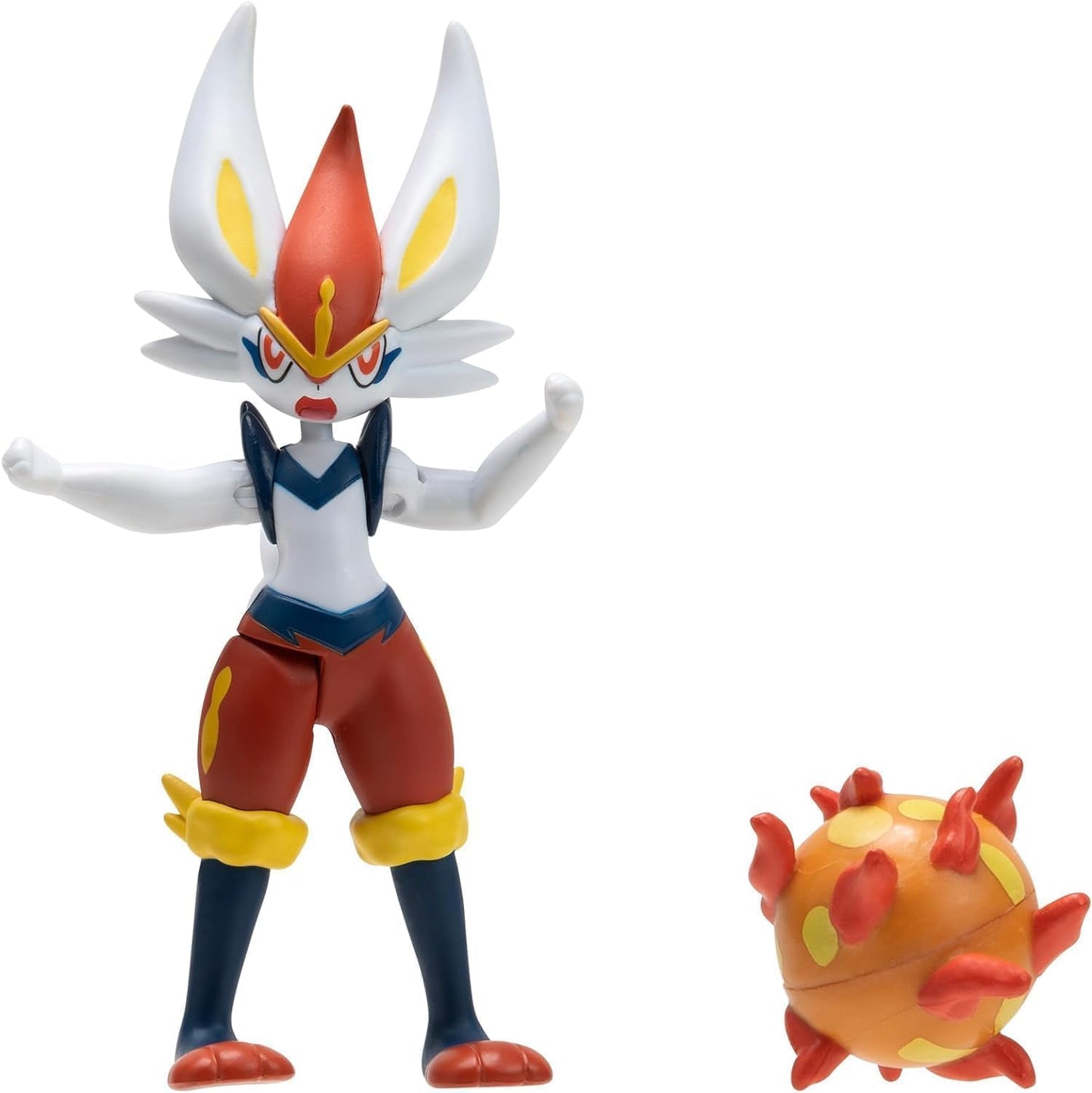 Pokemon Battle Figures 10-Pack - Includes 4.5-Inch Cinderace, Pikachu & More | Perfect for Collectors