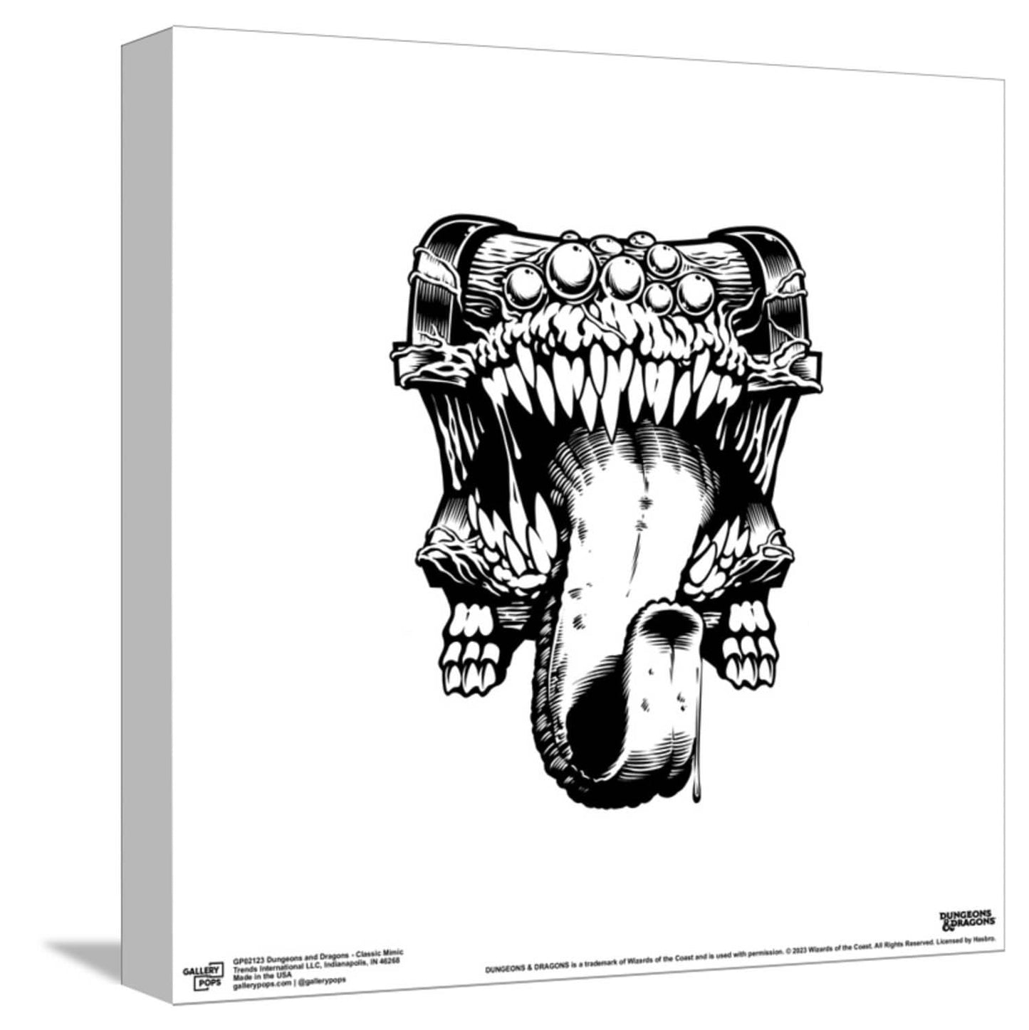 Trends International Gallery Pops Dungeons & Dragons - Classic Mimic Canvas Wall Art, Unframed Version, 12" x 12" Gallery Pops Canvas Wall Art