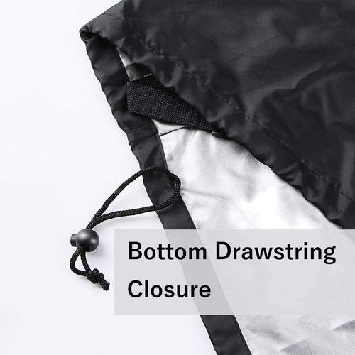 iCOVER 65-Inch BBQ Grill Cover - Waterproof & Fade Resistant for Weber, Char-Broil, Nexgrill | Black