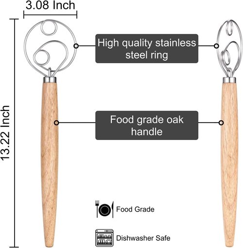 DOYOLLA Proofing Baskets for Sourdough Bread Making, Dough Proofing Bowls Kit with Cloth Liner + Scoring Lame + Scraper for Professional & Home Sourdough Bakers (Round,8.5 inch,Set of 2)