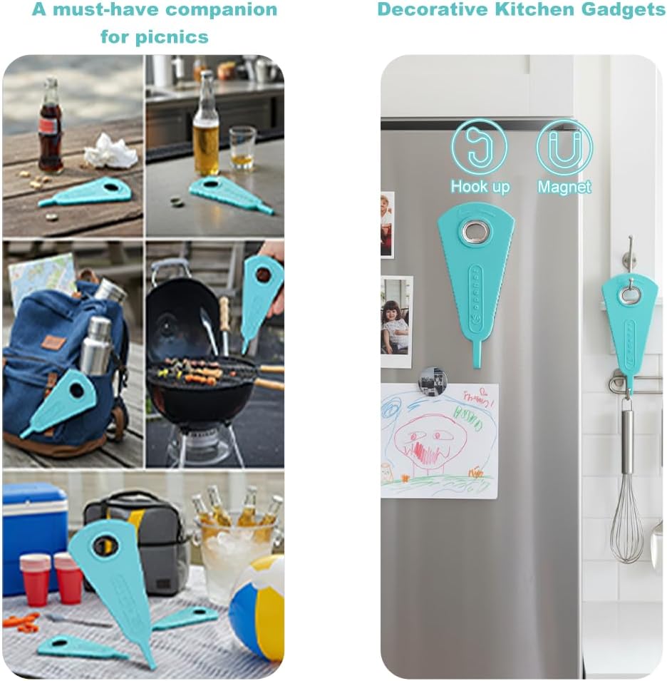 Mutil Jar Opener - Easy Grip Can & Bottle Opener for Seniors with Arthritis | Blue Color