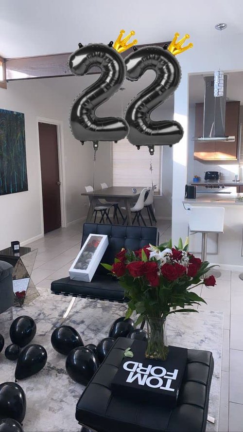 Black 6 Balloon, 40 Inch Number Balloon, wednesday Party Decorations, Black Party Supplies 6th Balloons for Birthday, 6 Birthday Balloon, Number 6 Balloon.