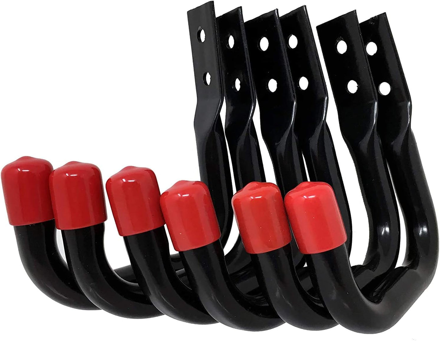 Tetra-Teknica Heavy Duty Garage Storage Utility Hooks - Black, 6 Pack for Maximum Organization