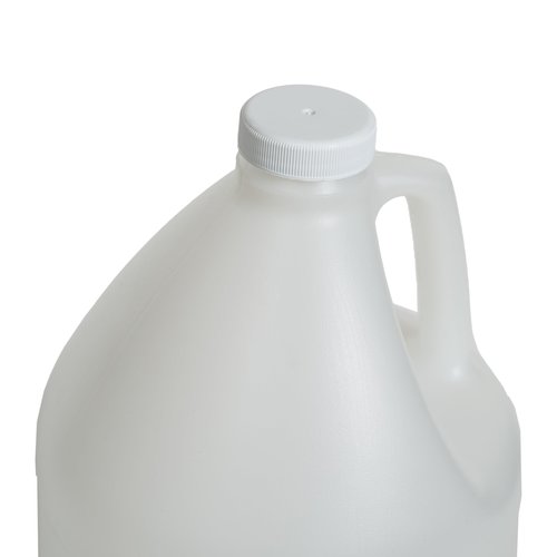 FastRack 1-Pack 1 Gallon Water Bottle - Round Plastic Jug Container with Lid | White Food Grade Gallon Water Jug, BPA-Free, Leak-Proof Pitcher with Lid Fermentation, Brewing, Storage & More