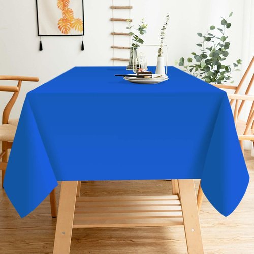 FALIZIFU 2 Pack Royal Blue Plastic Tablecloth Disposable Table Covers Blue Rectangle Tablecloth for Party Baby Shower Wedding Birthday Blue Table Cloth Disposable