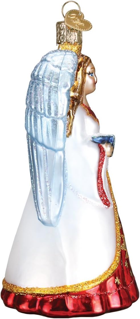 Baby Angel Glass Blown Ornament - Old World Christmas Tree Decor