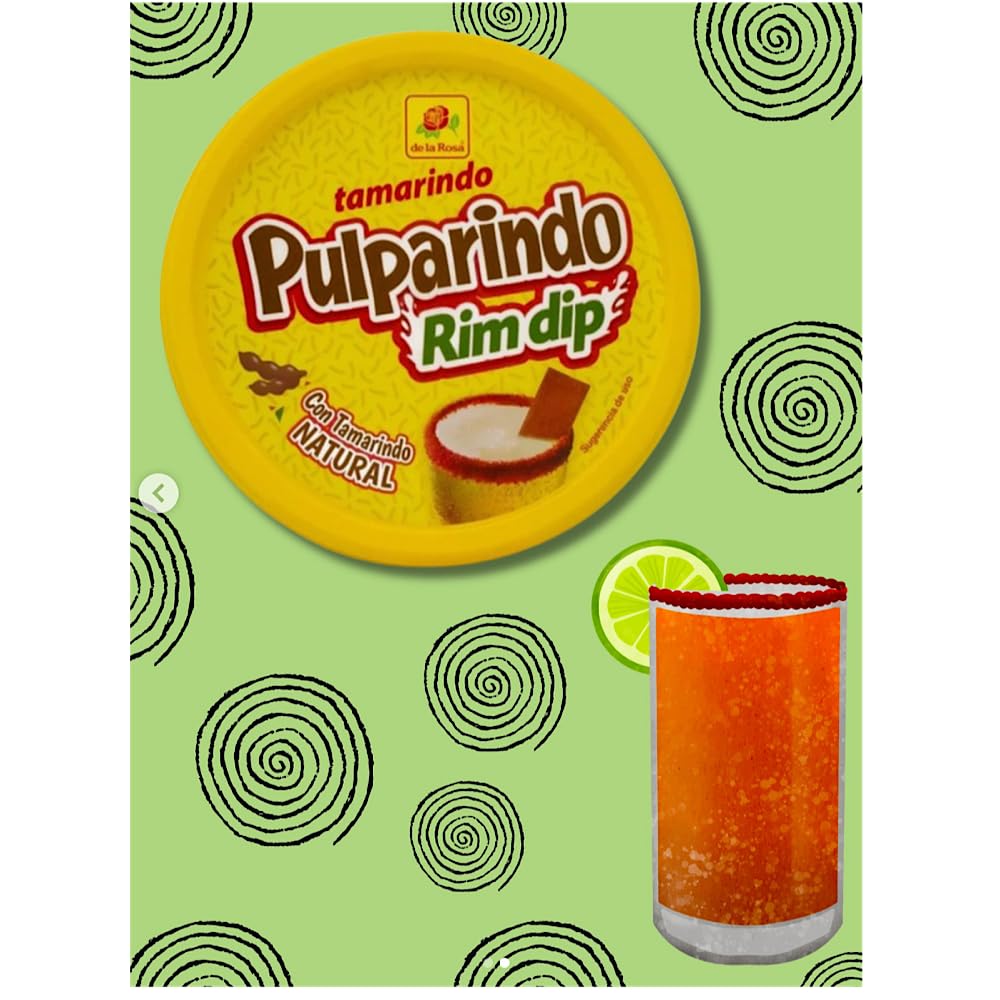 Pulparindo Rim Dip – Original or Mango Tamarind Candy Paste for Drinks, Fruit & More (8 oz)