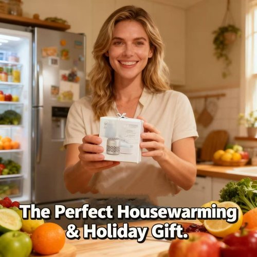 HOMIKE Refrigerator Deodorizer - Long-Lasting Odor Eliminator for Fridge, Closet & Car | Green