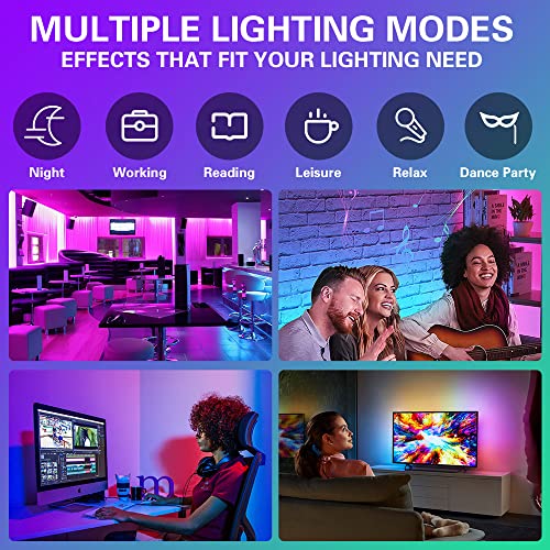 RGB LED Track Light Heads 8-Pack - Color Changing Spotlights for Accent & Party Lighting