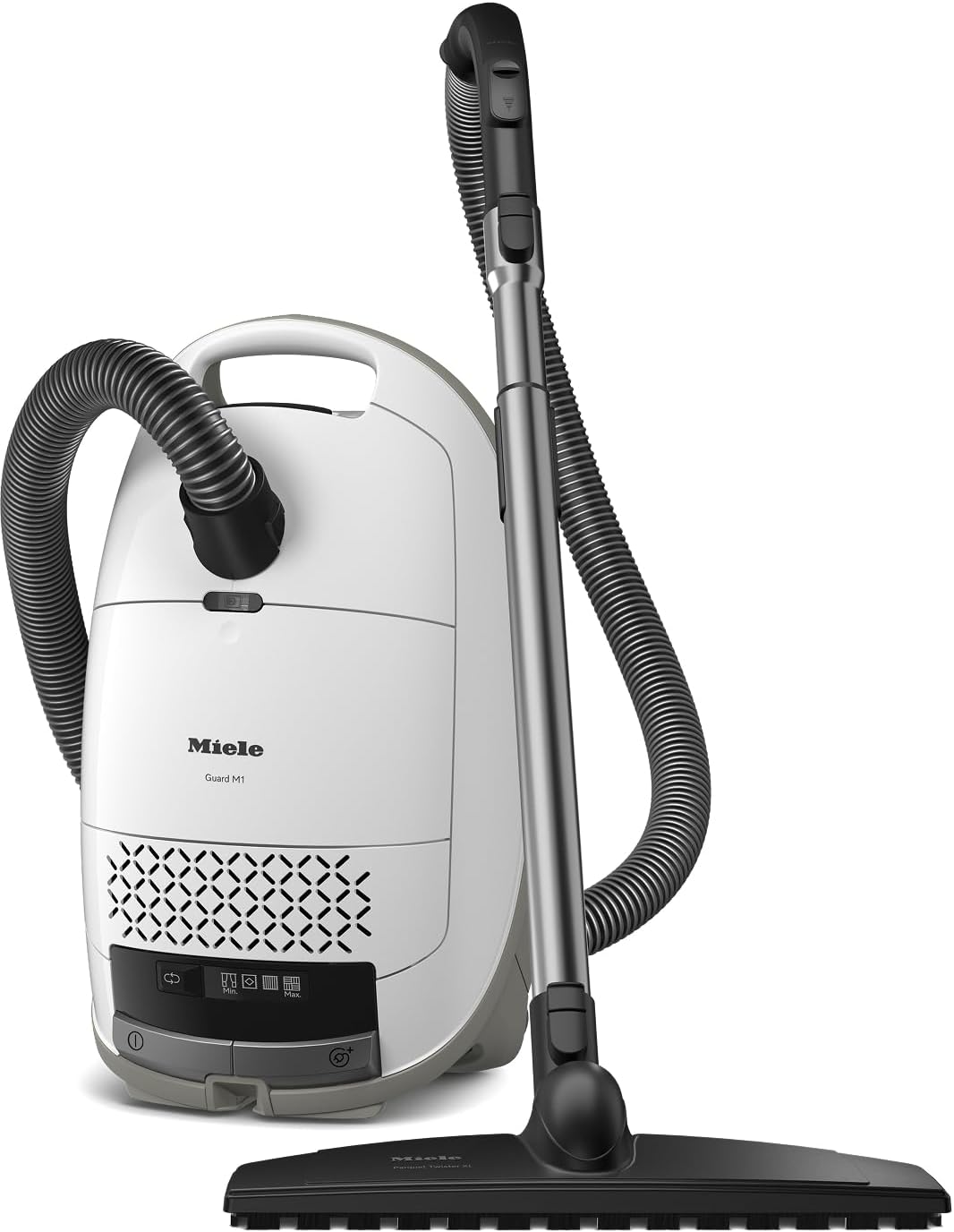 Miele Guard M1 Parquet XL Bagged Canister Vacuum - High Suction for Hard Floors & Low-Pile Carpet | Brilliant White