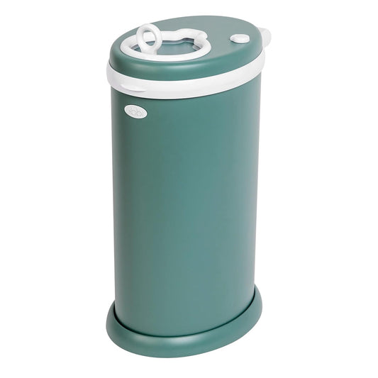 Ubbi Stainless Steel Diaper Pail - Odor Locking Design, No Special Bags Needed | Award-Winning Essential