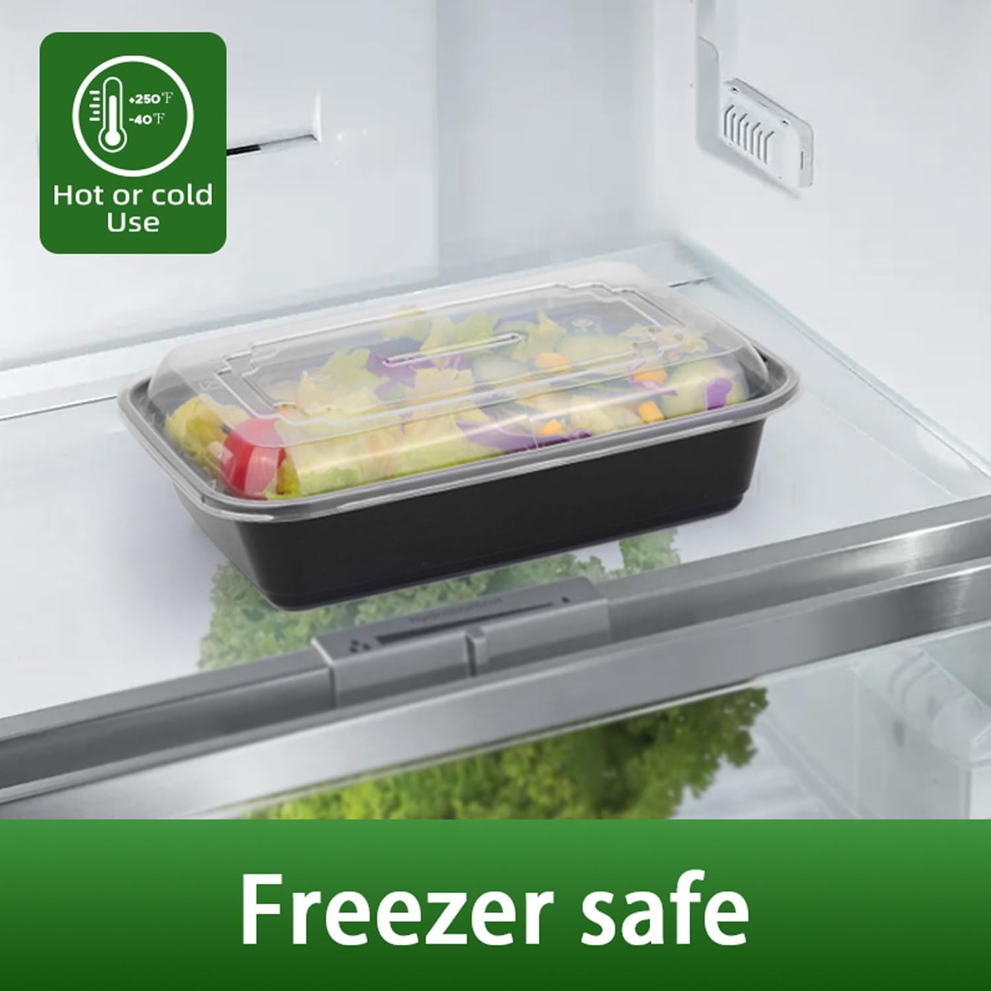 Skiennix Meal Prep Containers - BPA-Free, Stackable & Leak-Resistant Bento Box | 24 Ounces, Microwave & Dishwasher Safe