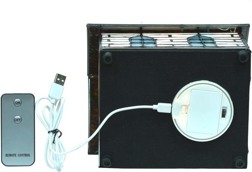Bieye L10675 Tiffany Style Stained Glass Accent Table Lamp - LED Light, 8" L x 6.5" W x 12.5" H, White