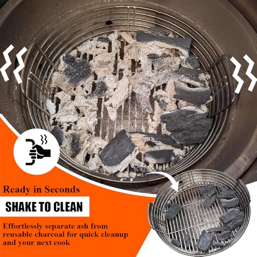XL Charcoal Ash Basket for Big Green Egg - Heavy-Duty Stainless Steel Grill Accessory
