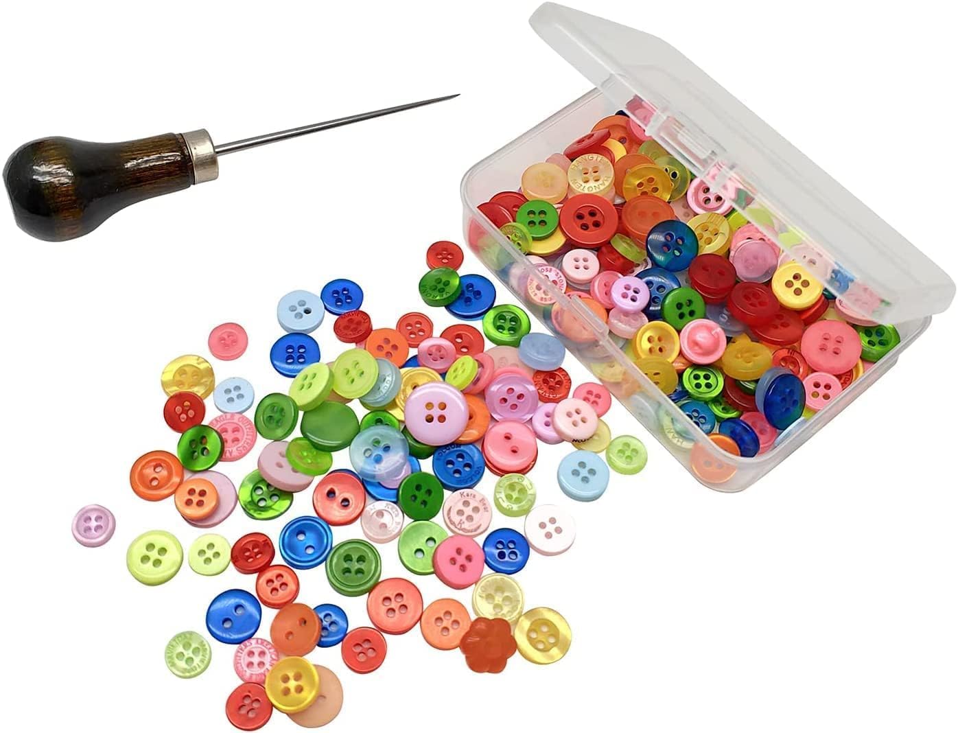 MFDSJ Mini Plastic Storage Containers - 6 Pcs Clear Rectangle Boxes for Beads, Crafts & Small Items | 4.5x3.4 Inches