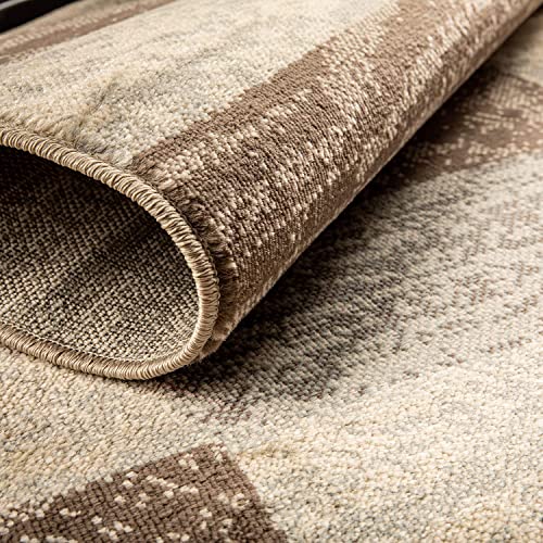 Slate 5'x8' Modern Geometric Indoor Area Rug - Superior Rockwood