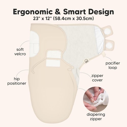 Baby Swaddle Sleep Sacks by Bumble Bear - Soft & Durable 3-Pack for Newborns 0-3 Months
